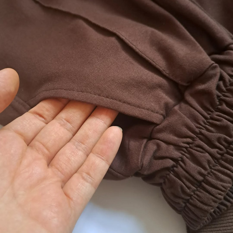 کراپ شلوار بگ سرشانه چیندار