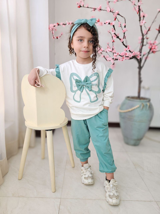 ست بلوز شلوار پاپیون/کد ۴۱۱۲۱